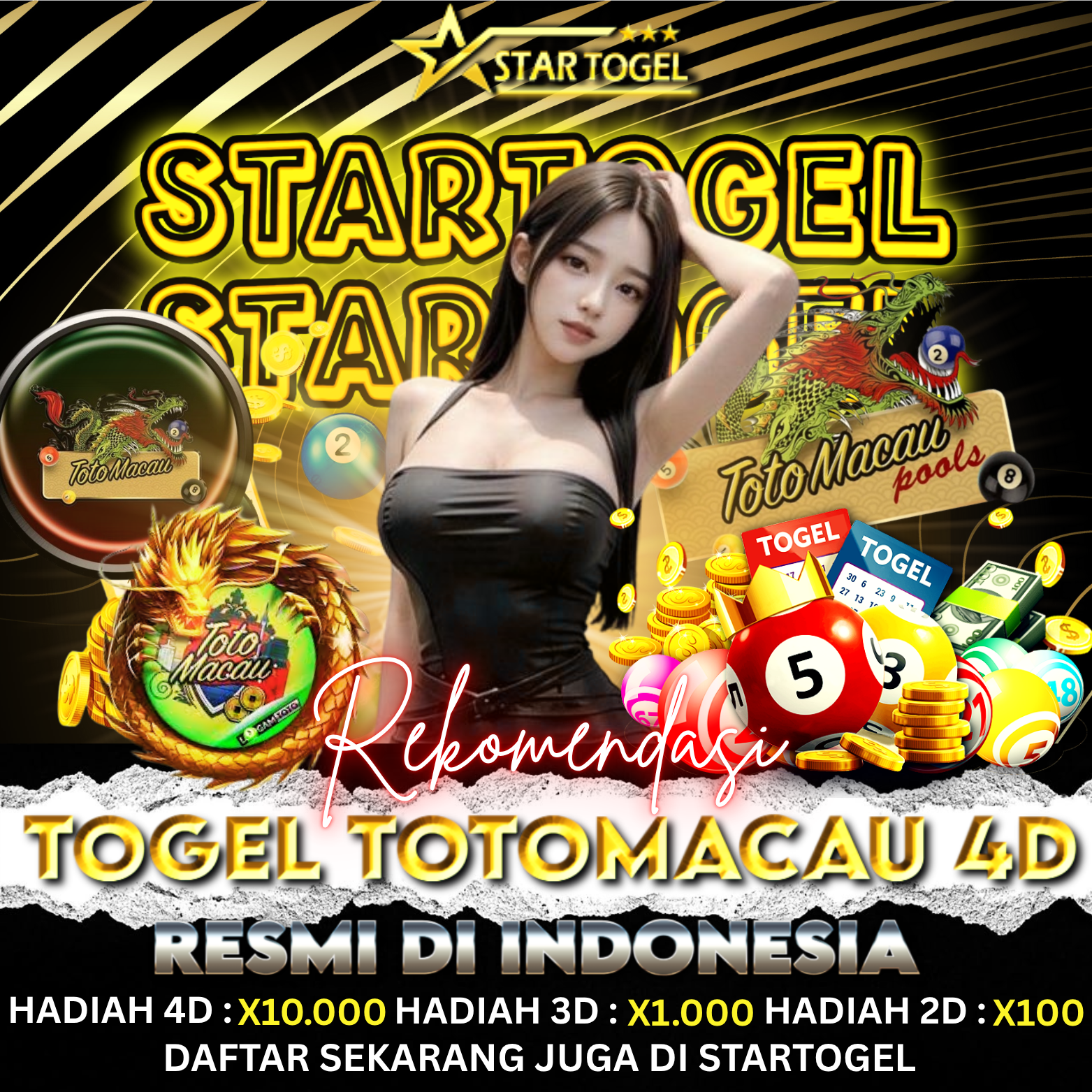 STARTOGEL 🎱 Rekomendasi Togel Totomacau 4D Resmi Di Indonesia